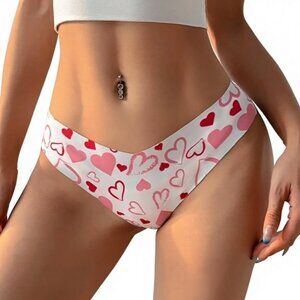 Valentine's Heart Panties, No Panty Line, 3 Styles